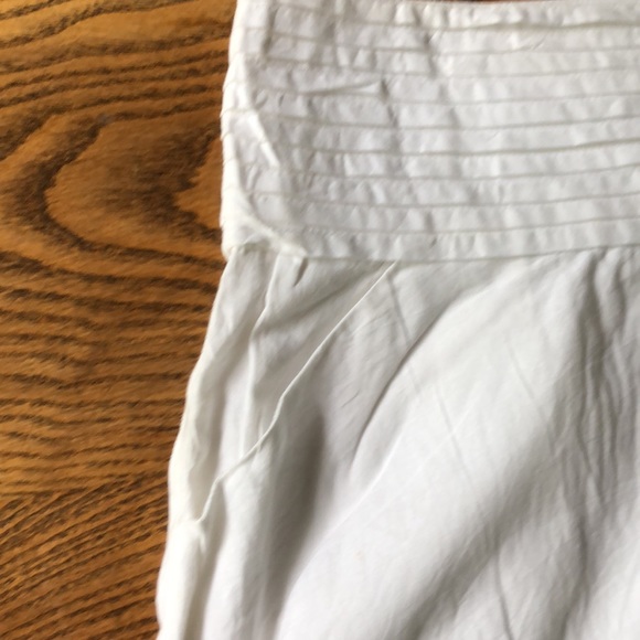 Triple Five Soul White Cotton Lined Mini Skirt w Pockets / side zip ~ Large - Picture 3 of 13